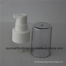 24410 White Plastic Cream Pump with PP Cap